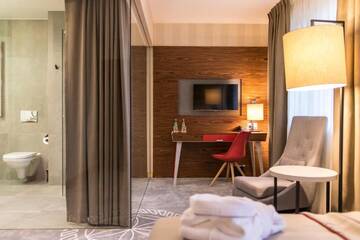 Фото номера Стандартные апартаменты Отель Hotel Kopieniec Fizjo- Med &amp; SPA г. Мужасихле 3